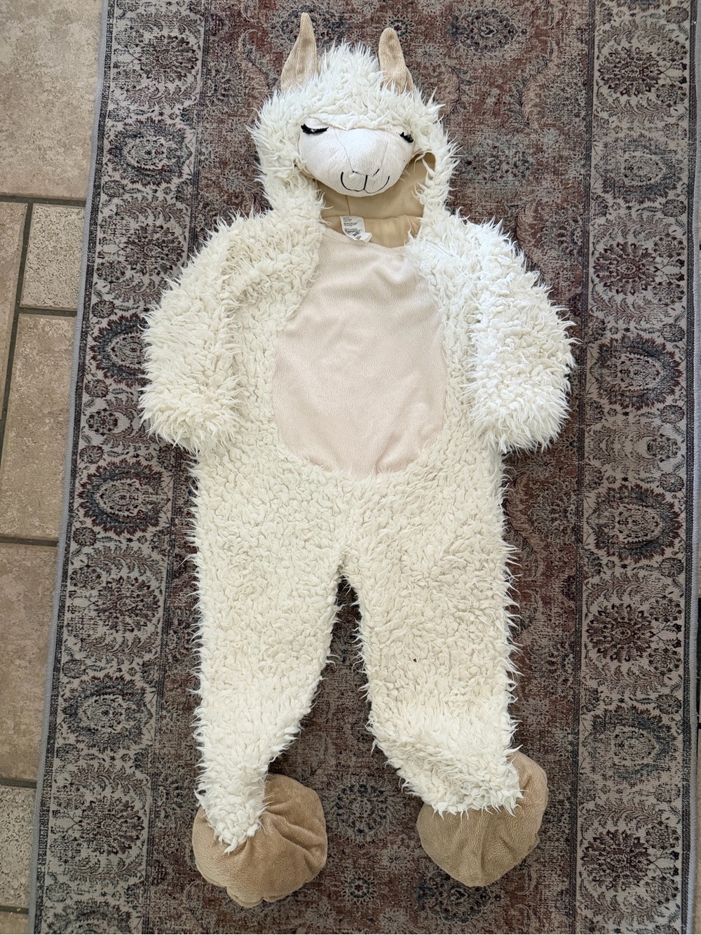 Target Plush Llama Hooded Kids Toy - Cream and Tan
